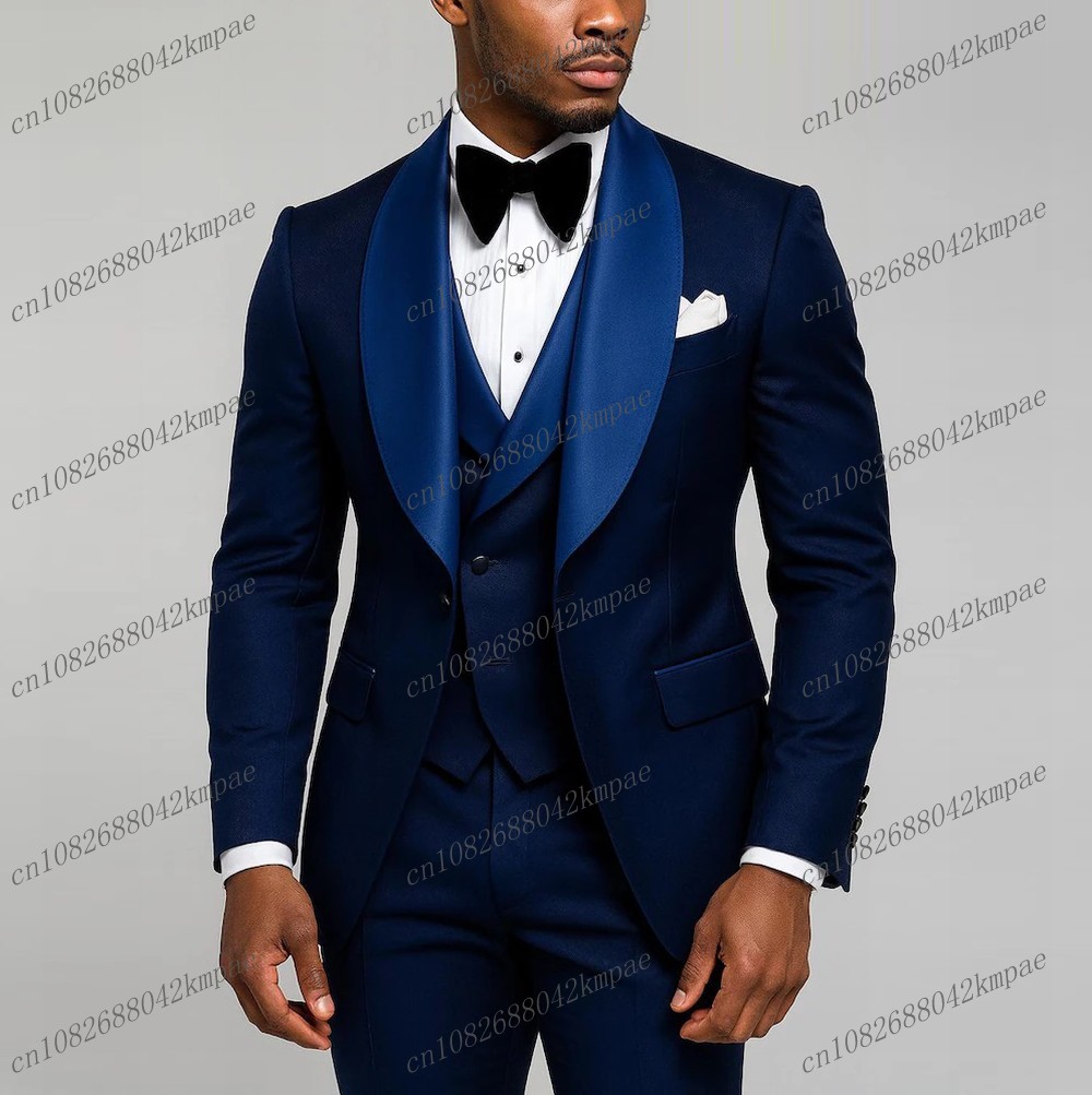 Men Formal Wear Wedding - Nuovo abito da uomo formale blu