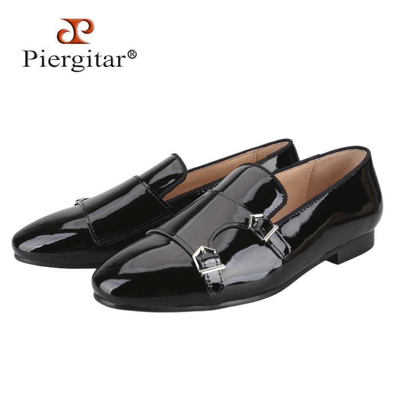 Men Formal Wear Fashion - Piergitar Nuovo Colore Nero Scarpe da