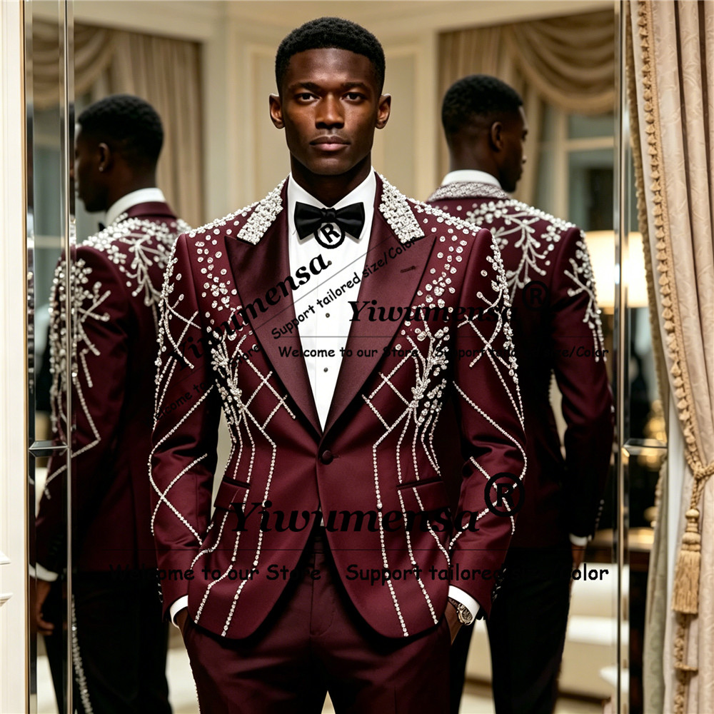 Men'S Formal Wear Attire - Abiti da uomo con perline e