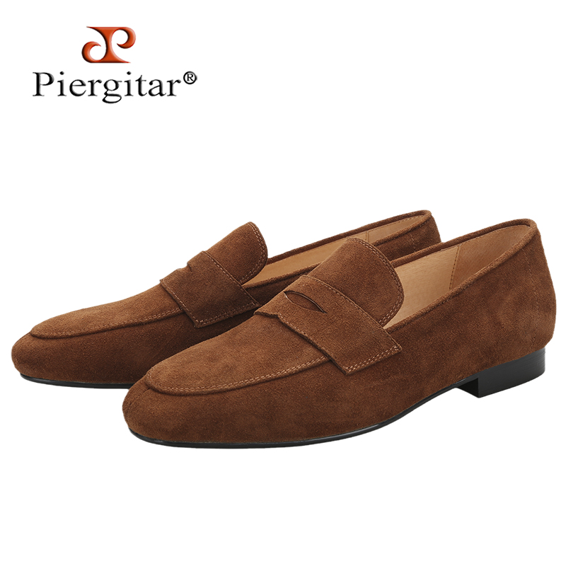Men'S Luxury Formal Wear Brands - Mocassini da uomo in pelle scamosciata