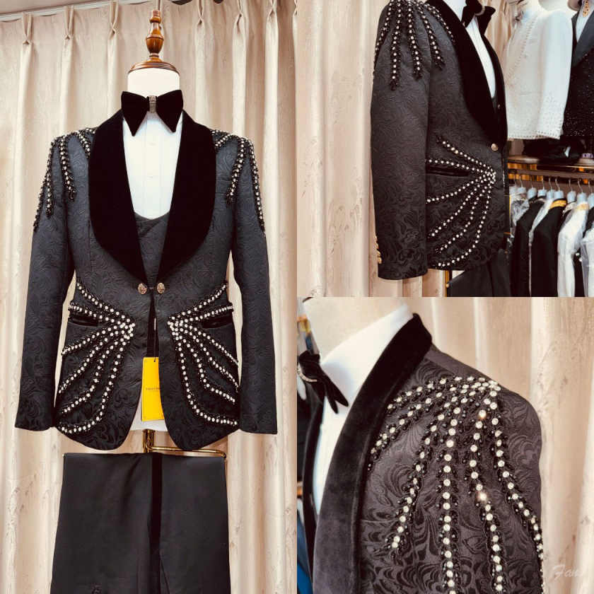 Men'S Formal Wear Waistcoat - Splendido Abito da Uomo con Nappe