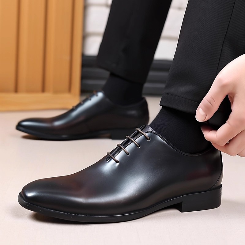 Men'S Luxury Formal Wear Brands - Scarpe Oxford Wholecut in Vera Pelle