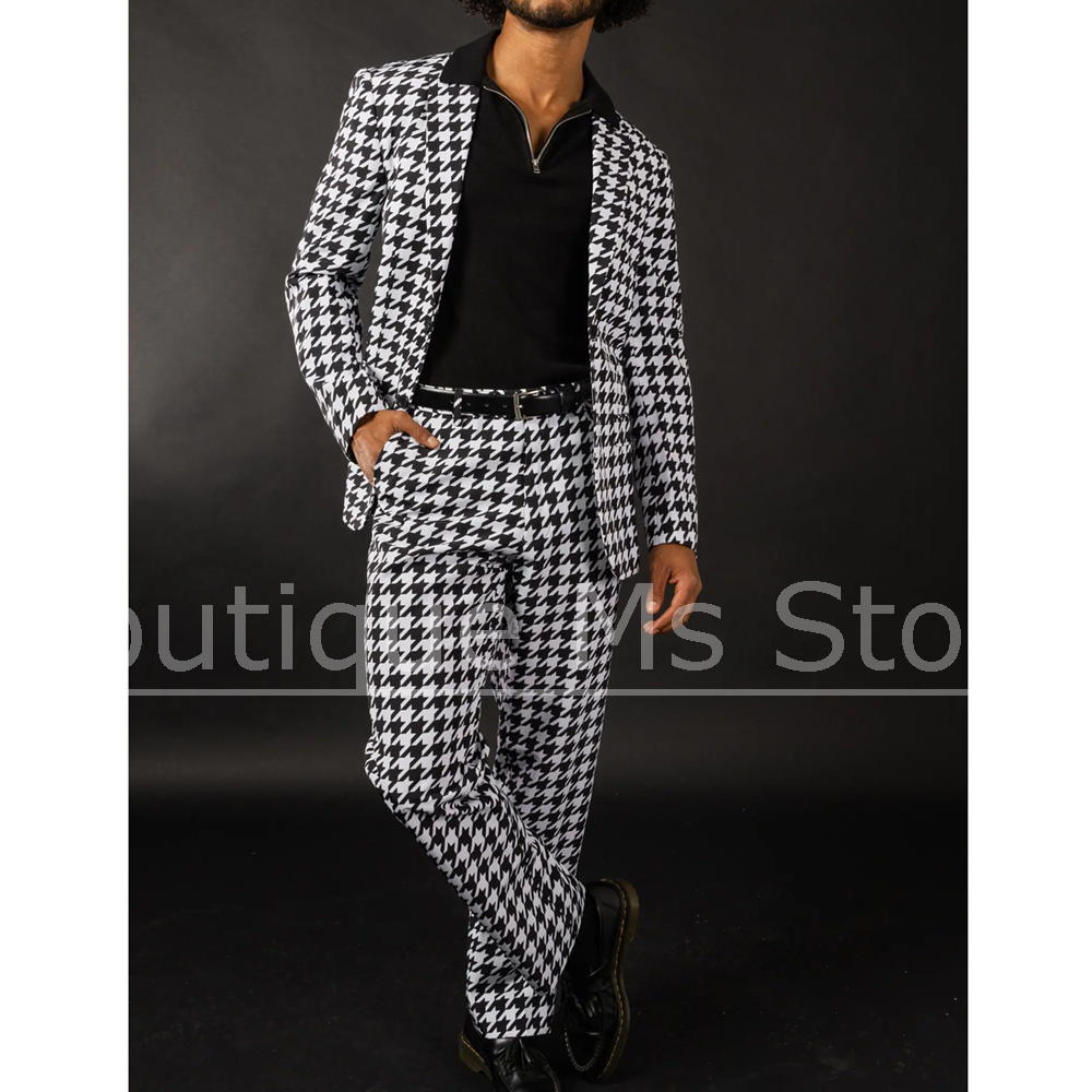 Men Formal Wear Fashion - Abito da uomo pied de poule
