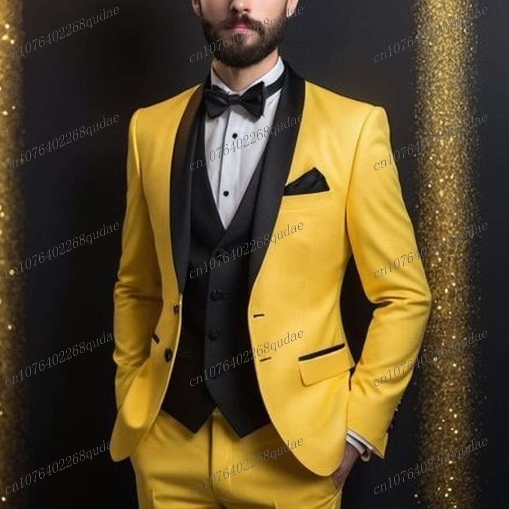 Formal Wear For Men Yellow - Nuovo abito da uomo formale giallo