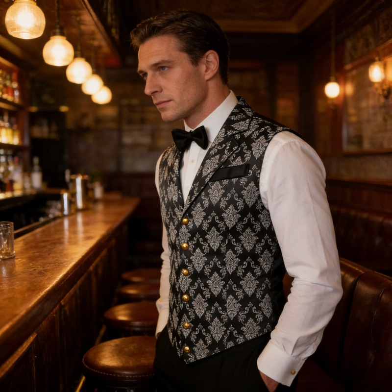 Gilet slim fit in stile retrò  - Men'S Formal Wear Waistcoat recensione e prezzo