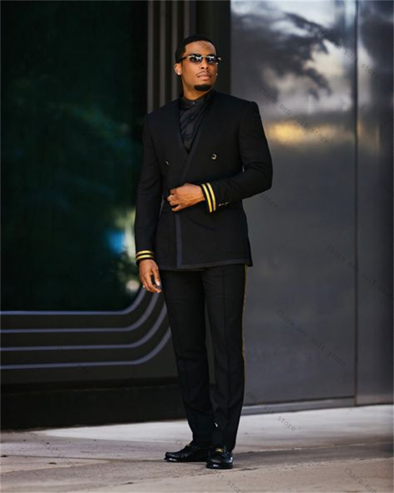 Completo da uomo nero Set 2 pe - Formal Wear For Men Yellow recensione e prezzo