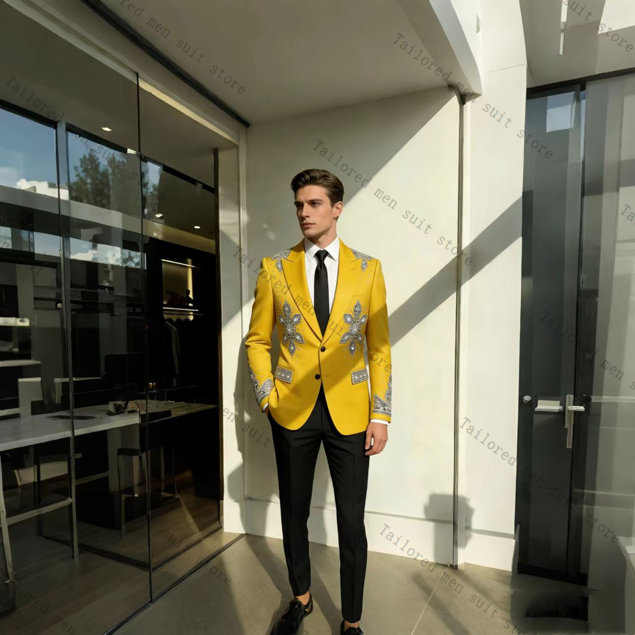 Completo Giallo da Uomo 2 Pezz - Formal Wear For Men Yellow recensione e prezzo