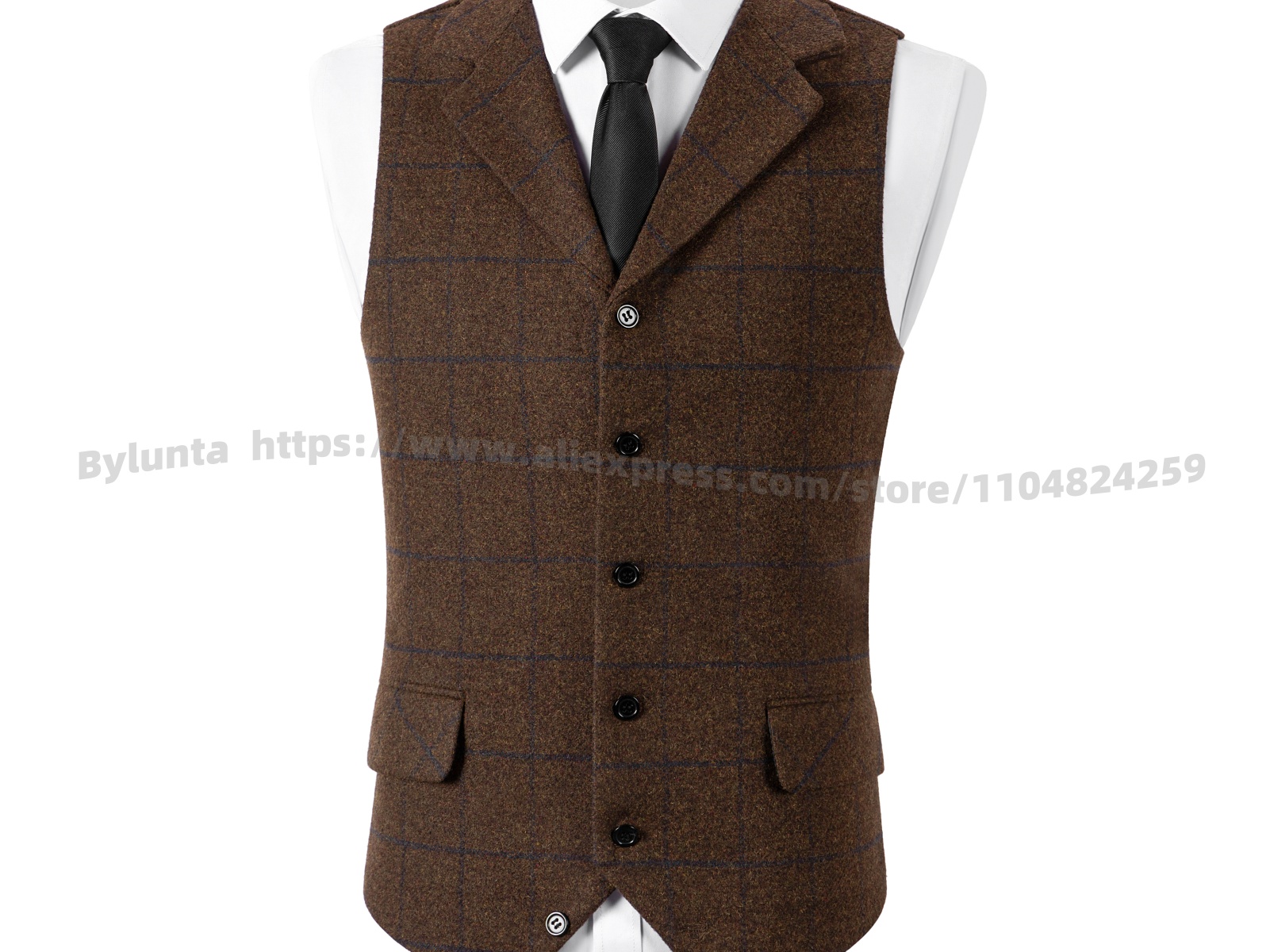 Gilet da Uomo in Tweed di Lana - Men'S Formal Wear Waistcoat recensione e prezzo
